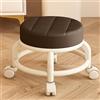 SoneiL Sgabello Basso A Rotelle, Sedia A Rotelle Corta, Sgabello Per Pedicure Girevole A 360° Per La Casa, Sgabello Piccolo A Rotelle Con Ruote, Sgabello Piccolo Basso In Pelle Con Ruote (Size : C)