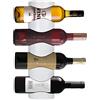 INOXLM lavorazioni inox INOXLM Porta Bottiglie acciaio| Porta Vino in varie colorazioni| PortaBottiglie da parete Bianco | Espositore per vino Nero| Espositore per 4 bottiglie Marrone| Cantinetta | Modello Mercurio (White)