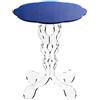 Iplex Design Arabesco Small Comodino/Tavolino in Plexiglass, Blu