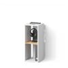 Livinity Libreria Lorena, Rovere bianco/dorato, con 2 scomparti