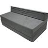 Natalia Spzoo Materasso Pieghevole 200x120 cm - Materasso Ospiti Premium in Schiuma, Fodera Lavabile, Ideale per Camper e Ospiti, Confortevole e Versatile (Gray)