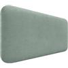 DHOME Testiera Imbottita Liscia Arrotondata in Tessuto Aqualine per Parete Acustica Testate Letto Fonoassorbenti Camera da Letto (Verde Acqua, 90cm)