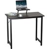 PIPIPOXER Scrivania per computer portatile, 80 x 40 x 75 cm, con supporto per monitor, stabile tavolo da lavoro, scrivania in legno, per lavoro, giocare in camera da letto o ufficio, colore nero