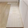 Hixingo Tappeto Cucina in Diatomite, Passatoia Cucina Antiscivolo Lavabile Tappeti da Cucina, Linee Geometriche Tappeto da Cucina Tappeto da Bagno Tappetino per Doccia (60x120cm,Cachi Crema)