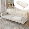 Kebnor Divano 2 Posti Divano Letto Divano Letto in Tessuto Velluto Beige