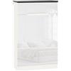 HOMCOM Scarpiera Slim 12 Paia 3 Ripiani Regolabili 60x32x100 cm Bianco