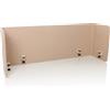 HJH Office Parete divisoria Acustica per scrivania FLEXMIUT U Schermo Privacy Utilizzabile Come Parete divisoria angolare o Frontale, Grigio