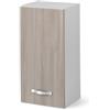 Linea Azzurra Pensile Cucina Sospeso 30 con 1 Anta e 2 Ripiani Mobile in Legno Made in Italy H72xL30xP32 cm cm Facile da Montare (Olmo)