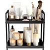 Xasbseulk Organizer compatto da scrivania a 2 livelli, scaffale da scrivania a 2 ripiani, organizer da cucina, piccola libreria autoportante, supporto da scrivania per bagno, espositore per cosmetici,