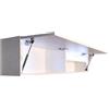 Milionmeblicom Mobilietto Pensile da Bagno Laura Salvaspazio Mobile da Parete Sospeso Armadietto Pieghevole con Apertura Telescopica Mobilietti Illuminazione a LED, Bianco Lucido, 30 x 120 x 23 cm