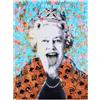 Rikin Liuff Regina Elisabetta II Ritratto Poster Pop Divertente Arte della Parete Regina Elisabetta II Stampe Regina di Tela Britannica Pittura Home Decor Immagine 50x70cm Senza Cornice