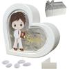 Regalami.Shop Bomboniera Lampada Cresima Bimbo Personalizzabile cm 9,5x10 Completa di Scatola, Confetti. Nastro e Bigliettino Personalizzato (Cresima Bimbo)