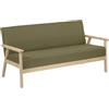 Totò Piccinni Set WOOD con struttura in legno di abete naturale non trattata (Tortora, 3 Posti)