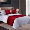Odot Runner Letto Matrimoniale Morbido con Federa Cuscino Durevole Sciarpa Letto Decorativa Corridore Letto Scarf Runner Modern per Alberghi Decorazione (50x210cm,Rosso)
