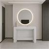 VE.CA.s.r.l. VE.CA - Tavolo Allungabile Karen, Made in Italy - Console Allungabile fino a 3 Metri, 14 Posti - Salvaspazio con Porta Prolunghe, Arredo Moderno da Sala da Pranzo (Bianco Frassinato, TAVOLO)