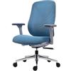 ZIK - Sedia da Ufficio Ergonomica con Supporto Lombare Regolabile, Poltrona Ufficio da Scrivania e SmartWorking Regolazione su Misura di Braccioli ed Altezza, 3 Posizioni di Blocco