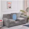 AQIGR 1/2/3 posti Copridivano elasticizzato con 1/2/3 cuscini di seduta separati ad alta elasticità per poltrona, protezione per mobili, colore: #16, dimensioni: 3 seater)