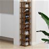 Generic Porta Scarpe Verticale, Scarpiera Aperta, Scarpiera Alta e Stretta, Portascarpe Alto e Stretto for Ingresso, Dormitorio, Sotto Il Letto, Scarpiere Salvaspazio