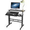 soges Scrivania,Scrivania Salvaspazio,Stand Up Desk,Regolabile Scrivania del Computer Workstation Mobile Desktop Sit-Stand Scrivania in Piedi,L Scrivania Aptop,80 * 30CM