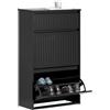 SoBuy Mobile Scarpiera con 2 Ribalte e 4 Ripiani 61x25x100cm per Ingresso