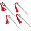 Confettando BOMBONIERA Set 12 Pezzi TAGLIACARTA Laurea con Nappa Rossa 4 SOGGETTI Assortiti LUNGHEZZA12 CM