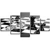 XSHUHANP Stampe Quadri Quadro Quadri Modulari Poster Internazionale Tele 5 Pezzi degli Scacchi Film HD La Decorazione A Muro del Salotto Artistico