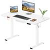 SANODESK 120 x 60 cm scrivania seduta in piedi elettrica, scrivania in piedi regolabile in altezza con funzione memoria