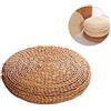 Morbuy Cuscino Seduta in Paglia da Terra Rotondo Tatami, Naturale Intrecciato Handcrafted Pavimento Pouf Seduta Meditazione Tappetino Interno ed Decorazione Domestica (15.7"/ 40cm, Cañas)