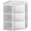Vicco Scaffale angolare Elina, Bianco, 60 x 80 cm
