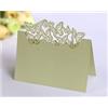 Codulu 50 segnaposto da tavolo con farfalle incavate, biglietti da visita piegati, per feste di compleanno, matrimoni, festival, colore verde