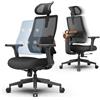 Newtral MAGICH003 Sedia Ufficio Ergonomica Lombare, Sedia Scrivania Poltrona Ergonomica con Braccioli Regolabile, Ergonomic Office Chair Oscillazione a 96-126° (MAGICH003, Nero)