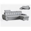 Robin Inspire Divano Angolare Convertibile Divano Letto Universale Sinistra O Destra A Forma Di L Con Spazio Di Archiviazione In Tessuto Easy Clean 240 x 165 x 87 cm Grigio Chiaro Tosaro