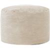icon Milano Pouf Poggiapiedi, Beige, Velluto a Coste, Poltrona Sacco con Riempimento Incluso, Pouf Sacco, Camera da Letto, Soggiorno, Mobili Soggiorno