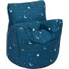 Ready Steady Bed Poltrona per bambini, pouf, comoda mobilia per bambini, morbida e sicura per bambini, per sala giochi, sedia ergonomica (chiaro di luna)