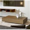 Klaar Design Tavolino Ret, tavolino da salotto, tavolino basso, tavolino da divano cm.90x60x h.18 (Rovere Naturale)