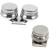 HOODANCOS Tazza per Tavolozza e Contenitore per Acquerelli in Acciaio Inox 2 Pezzi Coperchio Rimovibile, Portatile per Pittura a Olio e Colori ad Acquerello, Adatto per Artisti e Uso