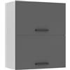 B BELINI GROUP Belini pensile cucina SGP2 60 cm, con 2 ante, argento opaco