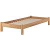 Erst-Holz Solido letto futon 80x200 in Faggio massello laccato con doghe rigide 60.84-08