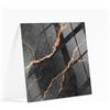 Generic Vassoio in Vetro Quadrato 60x60 cm | Lastra di Protezione | Installazione Semplice | Con Cuscinetti Antiscivolo | Superficie Liscia | Per Tavoli Mobili Fai Da Te | Decorativo - Marmo con Venature