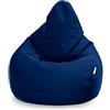 Loft 25 Sedia Gaming Bean Bag per Adulti | Seduta A Sacco per Esterni e Interni | Resistente all'Acqua Pouf | Puff Poltrona Sacco con Schienale (Bean Bag, Blu marino)