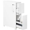 SoBuy Stretto Mobiletto Bagno con Rotelle 20cm con Cassetto 20x75x60cm