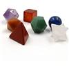 AITELEI Pietre Naturali Healing Chakra Crystal Stones Solido platonico Geometria Set Decorazione Domestica 7 Chakra/Ametista/Cristallo Bianco