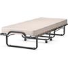 COSTWAY Letto Brandina Pieghevole con Materasso, Made in Italy