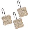 Creative Scents Victoria - Ganci doccia decorativi, set di 12 Beige