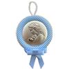 VALENTI & CO. Capezzale medaglione per culla bimbo con placchetta in argento