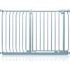 Safetots Cancelletto di Sicurezza Elite, 125cm - 134cm, Grigio Opaco, Cancelletto di Sicurezza a Pressione per Scale, Cancelletto per Bambini per Porte, Barriera di Sicurezza, Installazione Facile