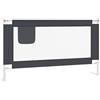 vidaXL Sponda Letto Sicurezza Bambini Grigio Scuro 140x25 cm Tessuto