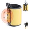 DSOPV Scaldabiberon, riscaldamento rapido USB, 5 livelli, controllo della temperatura con display digitale, controllo accurato della temperatura, scaldabiberon portatile per tutte le bottiglie (giallo)
