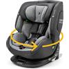 OSANN - Seggiolino auto Neonati/bambini One360 Isofix rotante a 360° - 40-150 cm - Da 0 a 12 anni - Gruppo 1/2/3 - Grigio, Altezze 14 posizioni, Schienale/Senso di marcia