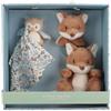 Little Dutch Set regalo per neonati, 3 pezzi (peluche, afferrare, peluche), ideale per nascita, volpe blu, Forest Friends